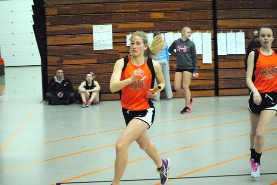 Martha Kupfer, left, a 2015 Marshfield High School graduate, has walked on to the University of Wisconsin women's track and field team. (Photo by Paul Lecker/MarshfieldAreaSports.com)