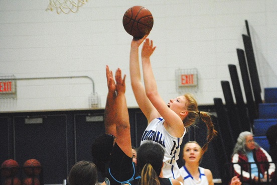 Auburndale senior Paiton Richardson was one of two Apaches named to the first team of the 201516 All-Marawood Conference South Division Girls Basketball Team. (Photo by Paul Lecker/MarshfieldAreaSports.com)