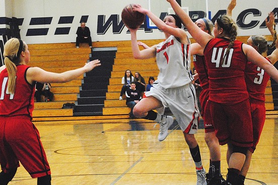 Marshfield senior McKayla Scheuer was one of two Tigers to earn all-state honorable mention recognition by the Wisconsin Basketball Coaches Association. (Photo by Paul Lecker/MarshfieldAreaSports.com)