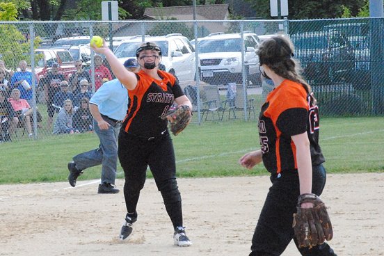 Stratford third baseman Kaylee Geiger was one of three Tigers named to the first team of the 2016 all-Marawood Conference South Division softball team. (Photo by Paul Lecker/MarshfieldAreaSports.com)