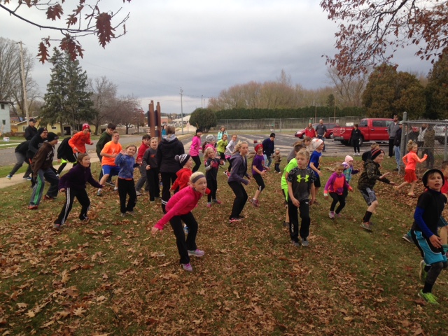 A total of 30 kids ran in the one-mile Great Pumpkin Run on Thursday at Braem Park. (Submitted photo)