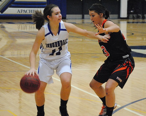 Senior Brooke Anderson is the lone returning starter for the Auburndale girls basketball team, which shared the Marawood Conference South Division title in 2015-16. (Photo by Paul Lecker/MarshfieldAreaSports.com)