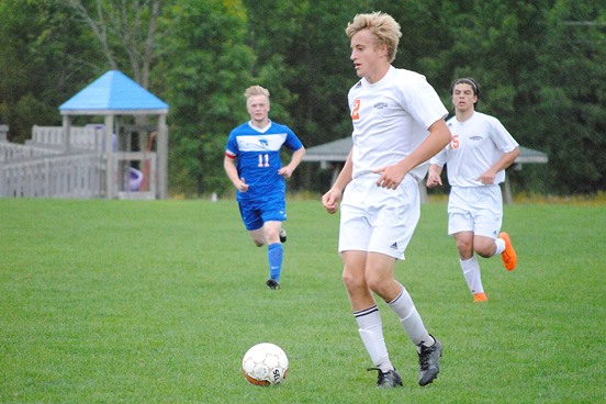 Marshfield senior Alec Hinson was a unanimous first-team selection to the 2016 All-Wisconsin Valley Conference Boys Soccer Team, as voted on by the conference’s seven coaches. (Photo by Paul Lecker/MarshfieldAreaSports.com)